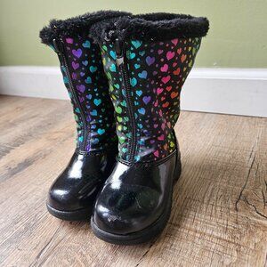 Khombu Kids Waterproof Snow/Rain Boots Size 8